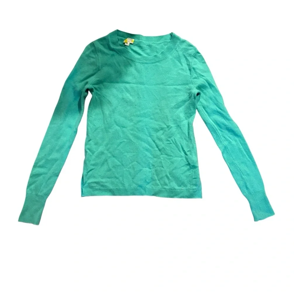 J. Crew green Cashmere Sweater xs